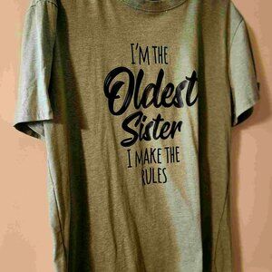 Oldest Sister T Shirt Never worn xlg